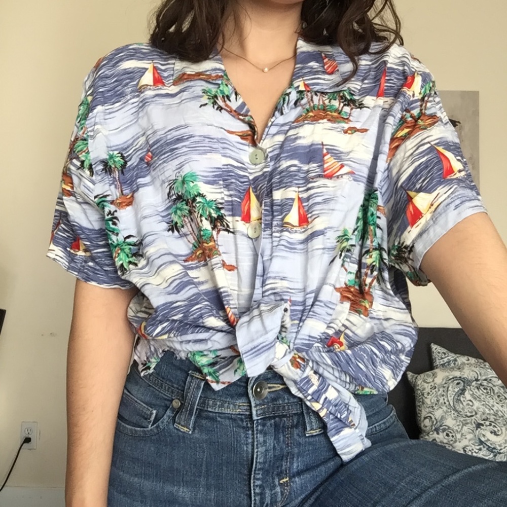 CLIO II Vintage/Tropical FUN Blouse